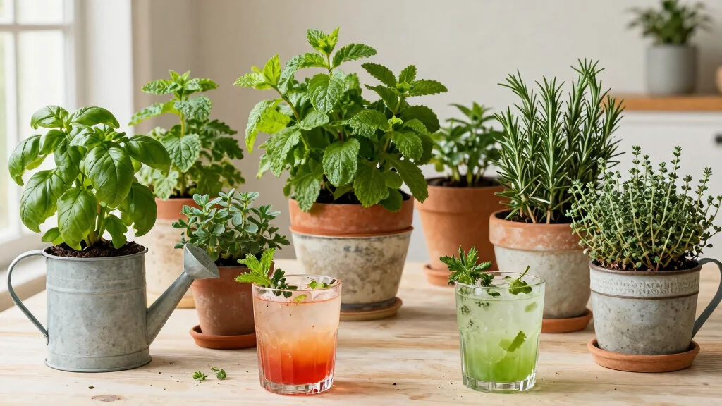 7 Herbs to Grow Indoors for Cocktails and Drinks